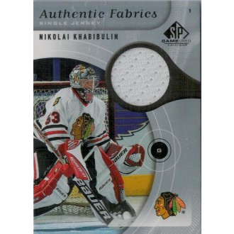 Jersey karty - Khabibulin Nikolai - 2005-06 SP Game Used Authentic Fabrics No.AF-NK