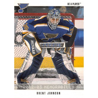 Řadové karty - Johnson Brent - 2002-03 BAP Memorabilia No.42