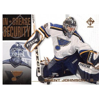 Insertní karty - Johnson Brent - 2002-03 Private Stock Reserve InCrease Security No.18