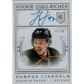 Podepsané karty - Lindholm Hampus - 2013-14 National Treasures Rookie Riches Autographs No.RR-HLI