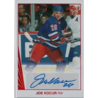 Podepsané karty - Kocur Joe - 2017-18 Leaf 90 Leaf Autographs Red No.BA-JK1