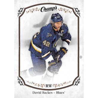 Řadové karty - Backes David - 2015-16 Champs No.191