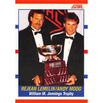 Řadové karty - Lemelin Reggie, Moog Andy - 1990-91 Score Canadian No.365