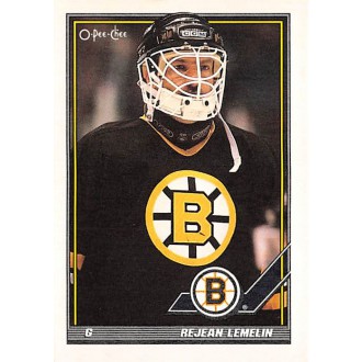 Řadové karty - Lemelin Reggie - 1991-92 O-Pee-Chee No.497