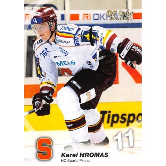 Extraliga OFS - Hromas Karel - 2007-08 OFS No.163