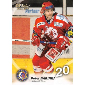 Extraliga OFS - Barinka Peter - 2007-08 OFS No.405