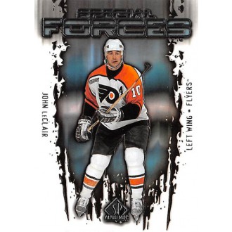 Insertní karty - LeClair John - 2000-01 SP Authentic Special Forces No.SF5