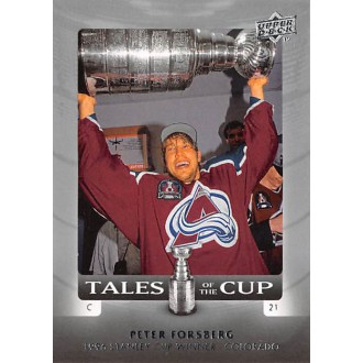 Insertní karty - Forsberg Peter - 2008-09 Upper Deck Tales of the Cup No.TC1