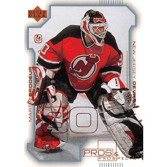 Řadové karty - Brodeur Martin - 2000-01 Pros and Prospects No.52