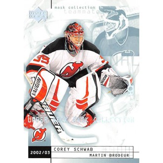 Řadové karty - Schwab Corey, Brodeur Martin - 2002-03 Mask Collection No.51