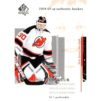 Řadové karty - Brodeur Martin - 2004-05 SP Authentic No.52