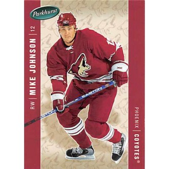 Řadové karty - Johnson Mike - 2005-06 Parkhurst No.371