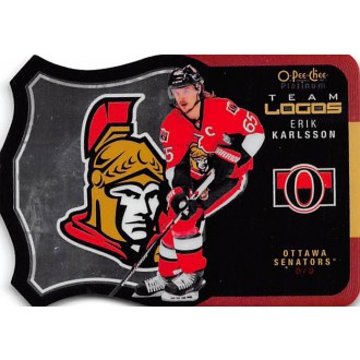 Insertní karty - Karlsson Erik - 2015-16 O-Pee-Chee Platinum Team Logo Die Cuts No.T21