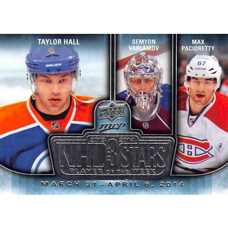 Insertní karty - Hall Taylor, Varlamov Semyon, Pacioretty Max - 2014-15 MVP NHL 3 Stars Player of the Week No.3SW-04.07.14
