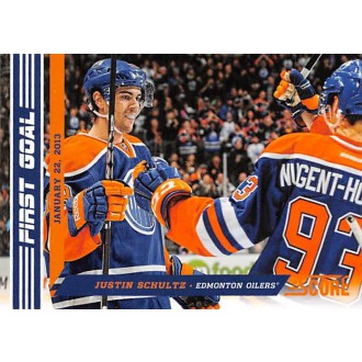 Insertní karty - Schultz Justin - 2013-14 Score First Goal No.FG10