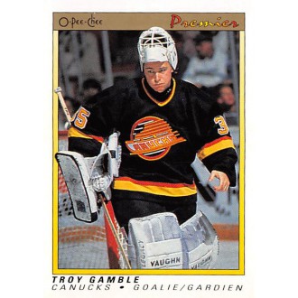 Řadové karty - Gamble Troy - 1990-91 OPC Premier No.34