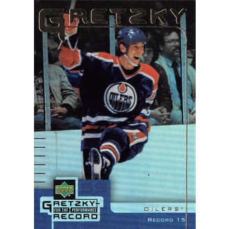Insertní karty - Gretzky Wayne - 1999-00 McDonalds Upper Deck Gretzky Performance for the Record No.15