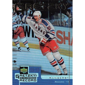 Insertní karty - Gretzky Wayne - 1999-00 McDonalds Upper Deck Gretzky Performance for the Record No.13