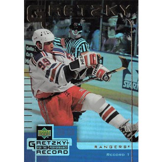 Insertní karty - Gretzky Wayne - 1999-00 McDonalds Upper Deck Gretzky Performance for the Record No.1