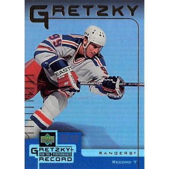 Insertní karty - Gretzky Wayne - 1999-00 McDonalds Upper Deck Gretzky Performance for the Record No.7