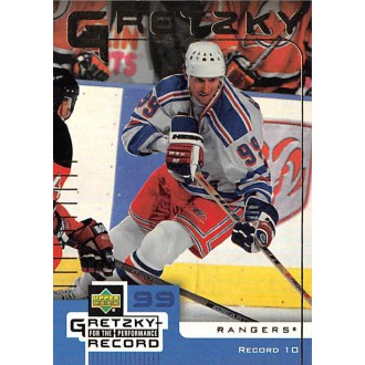 Insertní karty - Gretzky Wayne - 1999-00 McDonalds Upper Deck Gretzky Performance for the Record No.10