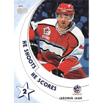 Insertní karty - Jágr Jaromír - 2002-03 BAP All-Star Edition He Shoots He Scores Points No.12