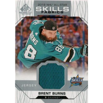 Jersey karty - Burns Brent - 2018-19 SP Game Used 18 All Star Skills Fabrics No.AS-BU