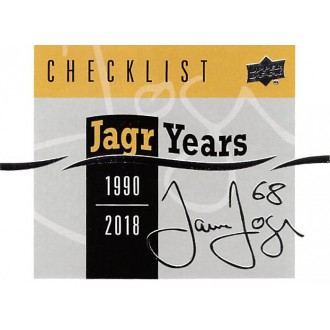 Insertní karty - Jágr Jaromír - 2018-19 Upper Deck Jagr Years No.CHEC