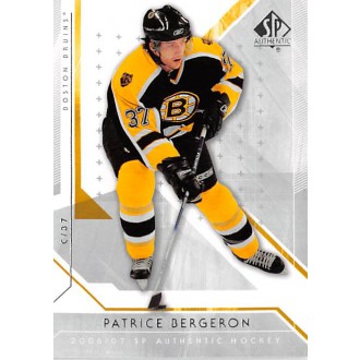 Řadové karty - Bergeron Patrice - 2006-07 SP Authentic No.92