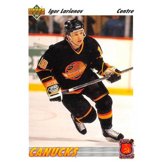 Insertní karty - Larionov Igor - 1991-92 Upper Deck French Euro-Stars No.E18