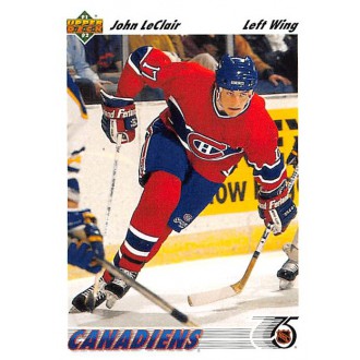 Řadové karty - LeClair John - 1991-92 Upper Deck No.345