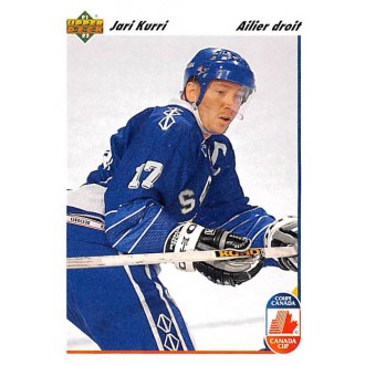Řadové karty - Kurri Jari - 1991-92 Upper Deck French No.24