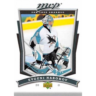 Řadové karty - Nabokov Evgeni - 2007-08 MVP No.263