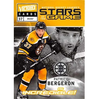 Insertní karty - Bergeron Patrice - 2009-10 Victory Stars of the Game No.SG2
