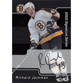 Podepsané karty - Jackman Richard - 2001-02 BAP Signature Series Autographs No.208