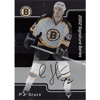 Podepsané karty - Stock P.J. - 2001-02 BAP Signature Series Autographs No.175