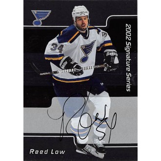 Podepsané karty - Low Reed - 2001-02 BAP Signature Series Autographs No.145