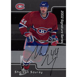 Podepsané karty - Souray Sheldon - 2001-02 BAP Signature Series Autographs No.92
