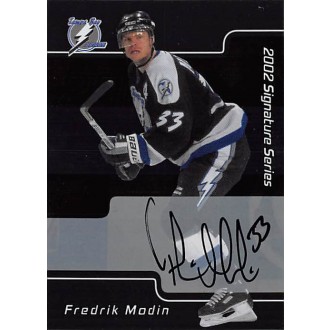 Podepsané karty - Modin Fredrik - 2001-02 BAP Signature Series Autographs No.70