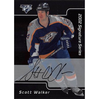 Podepsané karty - Walker Scott - 2001-02 BAP Signature Series Autographs No.64