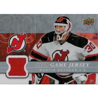 Jersey karty - Brodeur Martin - 2008-09 Upper Deck Game Jerseys No.GJ-MB