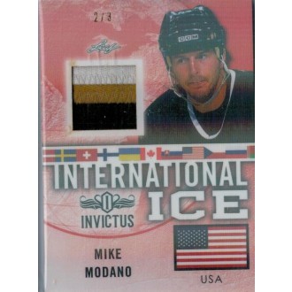 Patch karty - Modano Mike - 2017-18 Leaf Invictus International Ice Orange No.II-06