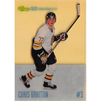 Insertní karty - Gratton Chris - 1993-94 Classic Top Ten No.DP3