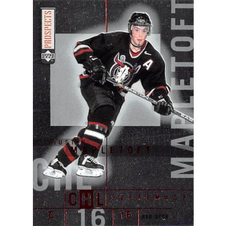 Karty CHL - Mapletoft Justin - 2000-01 CHL Prospects Supremacy No.CS6