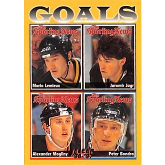 Řadové karty - Jágr Jaromír, Lemieux Mario, Mogilny Alexander, Bondra Peter - 1996-97 Fleer No.138