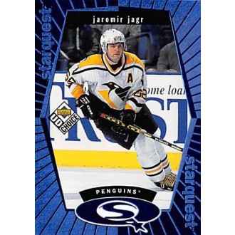 Insertní karty - Jágr Jaromír - 1998-99 UD Choice StarQuest Blue No.SQ16
