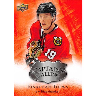 Insertní karty - Toews Jonathan - 2009-10 Upper Deck Captains Calling No.CC2