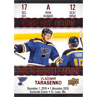 Insertní karty - Tarasenko Vladimir - 2017-18 Tim Hortons Game Day Action No.GDA12