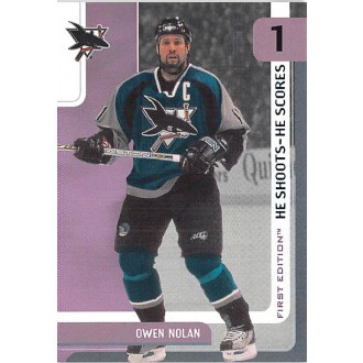 Insertní karty - Nolan Owen - 2002-03 BAP First Edition He Shoots He Scores Points No.10
