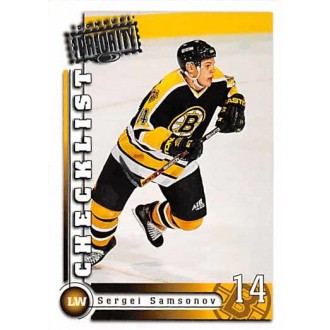 Řadové karty - Samsonov Sergei - 1997-98 Donruss Priority No.218